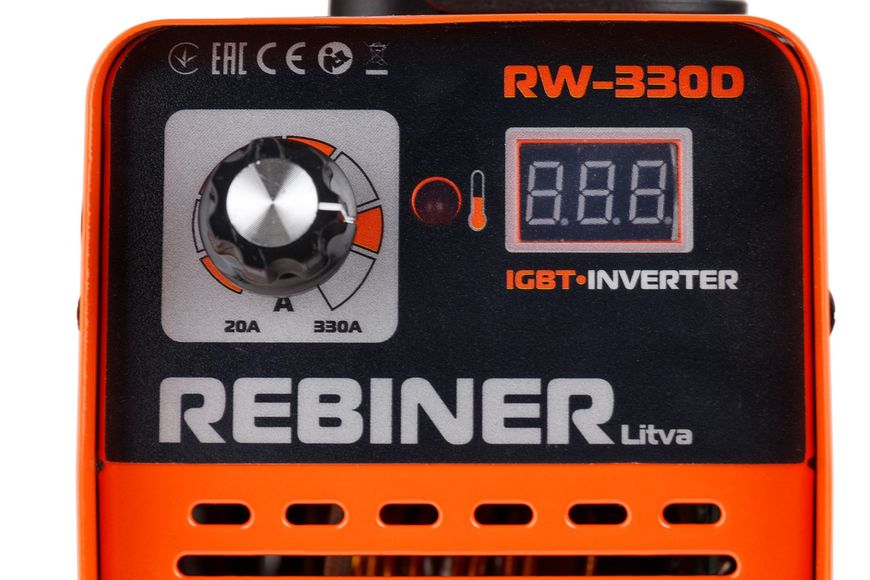 Инверторный сварочный аппарат в кейсе Rebiner RW-330DK 012418 фото