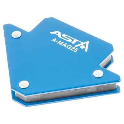 Магнитная струбцина для сварки 25 кг ASTA A-MAG25 Универсальный магнитный держатель Углы 45° 90° 135° Тайвань A-MAG25 фото