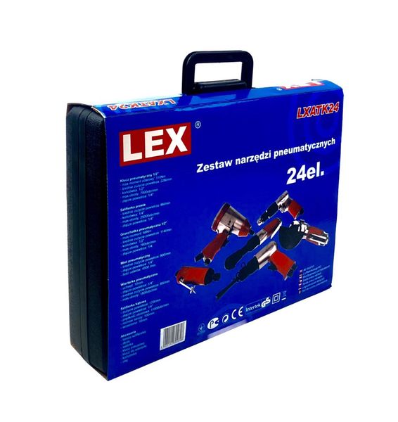 Набір пневмоінструменту LEX 24 од. (LXATK24) 631 фото