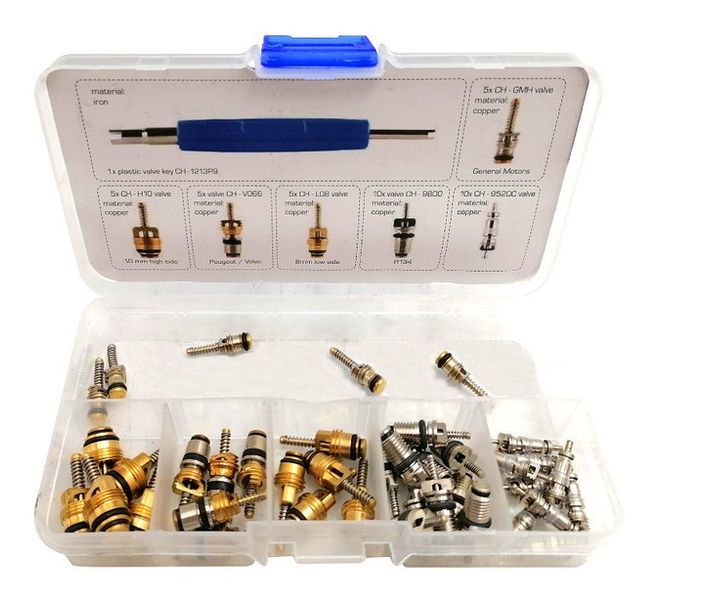 Набір клапанів для кондиціонера з ключем, 41 одиниця ASTA A-TC515 A-TC515 фото