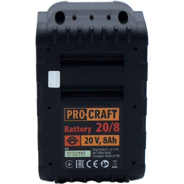 Акумуляторна батарея Procraft Battery20/8 (20В, 8Аг) Batter20_8 фото