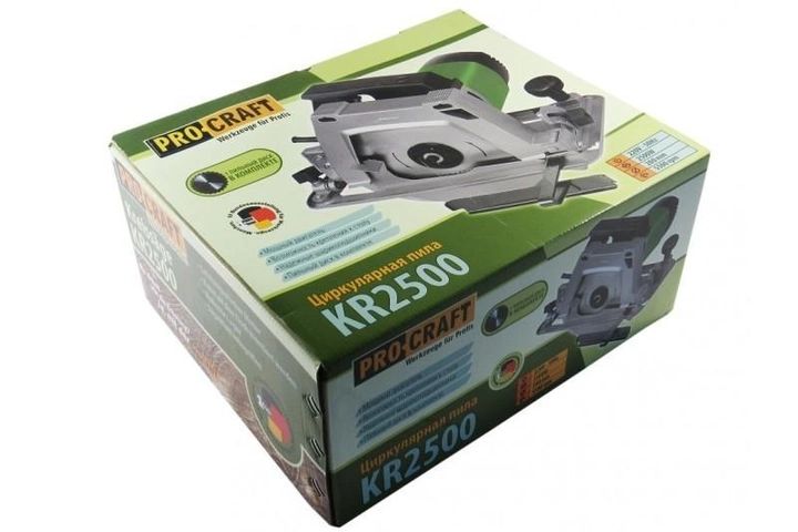 Ручна циркулярна пилка (паркетка) Procraft KR2500 Потужна дискова паркетниця з кріпленням до столу KR2500 фото
