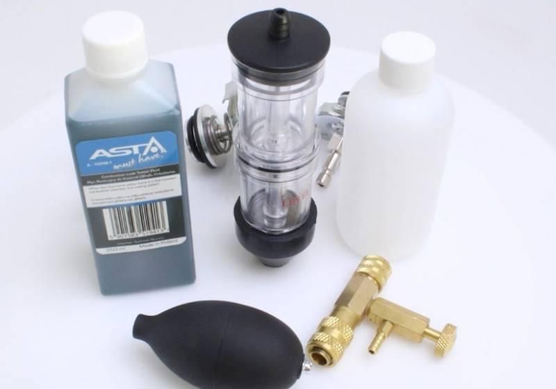 Тестер утечки охлаждающей жидкости в системе с адаптерами и жидкостью ASTA A-1025B ASTA A-1025B фото