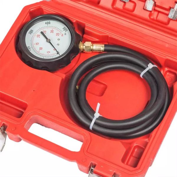 Тестер проверки давления масла и диагностики двигателей АКПП 12пр Rewolt T7111 Измерение 0-500PSI/0-35Бар Кейс RE T7111 фото