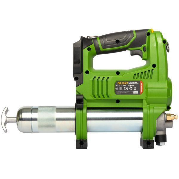 Акумуляторний мастильний шприц Procraft GK20, 20В, 1 АКБ 4 Аг Type-C + ЗП 20/2 ECO GK20_1akb20/4Type-C_zp20/2Eco фото