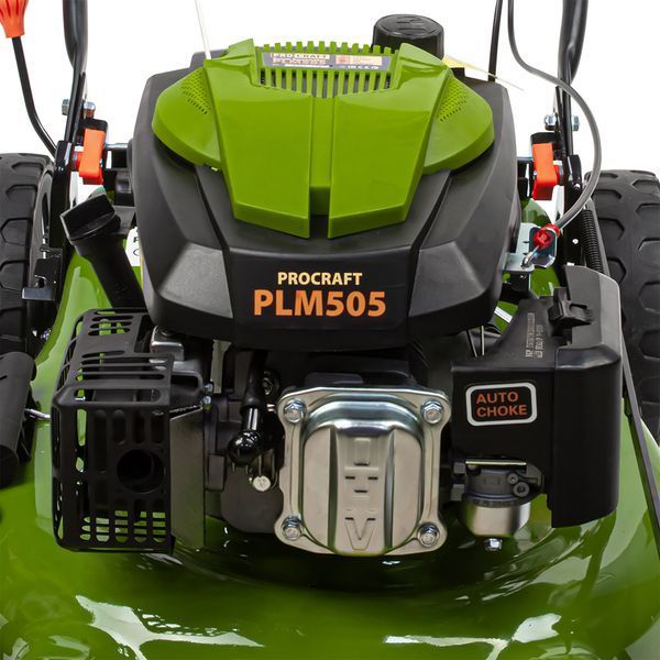 Бензинова газонокосарка Procraft PLM505, 3300 Вт, 173 см&sup3;, ширина 501 мм, висота 25&ndash;75 мм, травозбірник 60 л, самохідна PLM505 фото