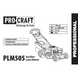 Бензинова газонокосарка Procraft PLM505, 3300 Вт, 173 см&sup3;, ширина 501 мм, висота 25&ndash;75 мм, травозбірник 60 л, самохідна PLM505 фото 4
