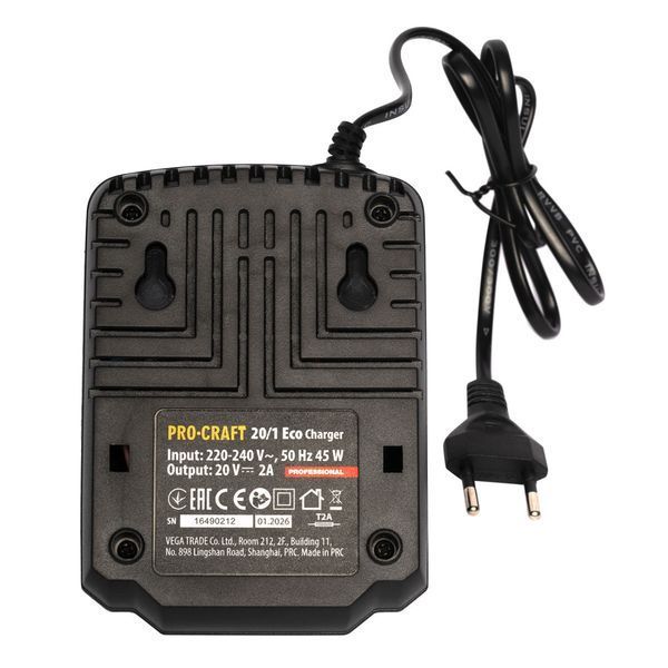 Зарядний пристрій Procraft Charger20/1 Eco Charger20/1 Eco фото