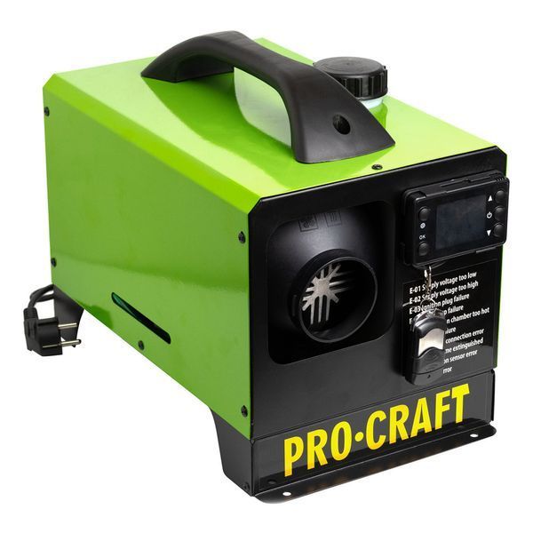 Дизельний обігрівач (Вебаста) Procraft PDH5000 5 кВт Автономка вебасто 12/24 В, повітряний обігрівач 190 м&sup3;/год PDH5000  фото