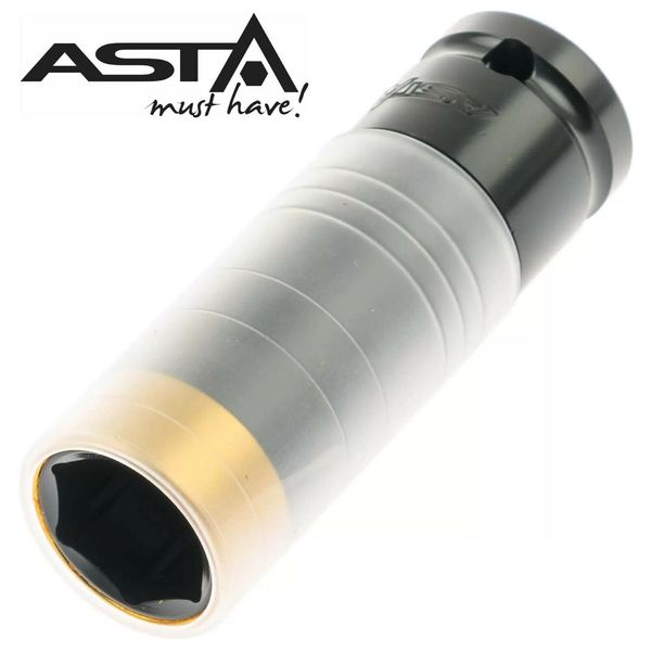 Спец головка для AL дисков из алюминиевого сплава ASTA A-HSI221 Ударная Длинная Квадрат 1/2"Длина 21мм Тайвань A-HSI221 фото
