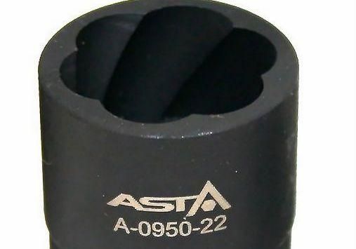 Головка Cr-Mo 1/2 - 22 мм Super Lock ASTA A-0950-22 Головки для слизанных гаек Ручные автоинструменты Тайвань A-0950-22 фото