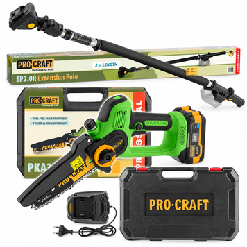 Акумуляторна пила Procraft PKA35 + телескопічний подовжувач Procraft EP2.0R PKA35+EP2.0R фото