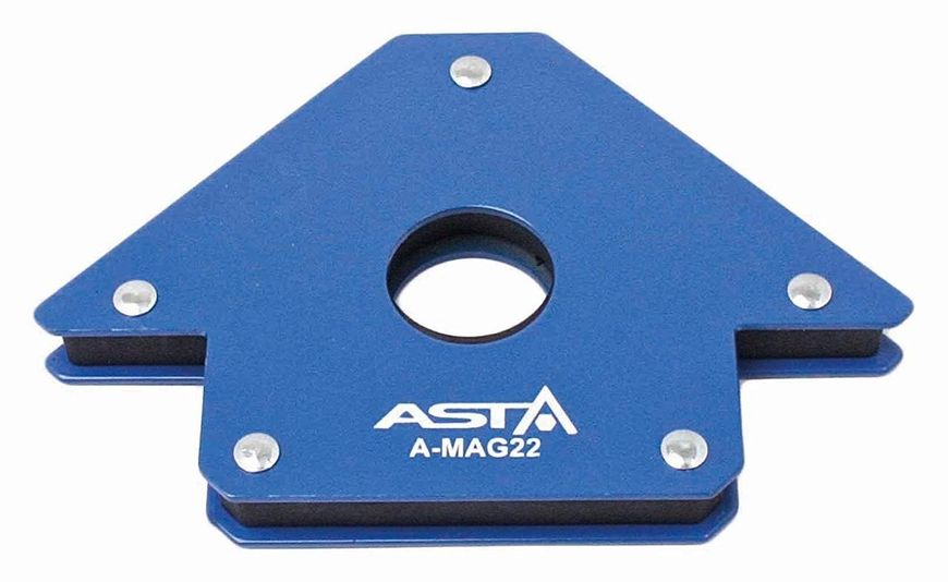 Магнитная струбцина держатель для сварки 102х155х17мм ASTA A-MAG22 Усилие 22кг Регулируемые углы 45° 90° 135° A-MAG22 фото