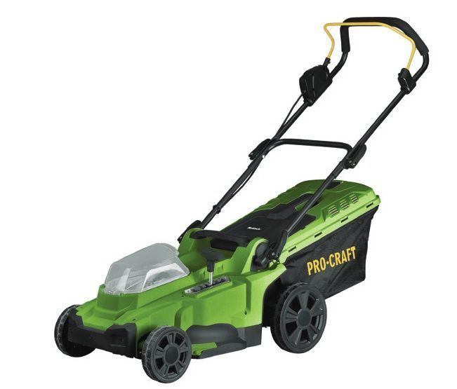 Акумуляторна газонокосарка Procraft PLM20bb, 20V, ширина 370 мм, висота 25&ndash;75 мм, травозбірник 35 л, без АКБ та ЗП PLM20bb фото