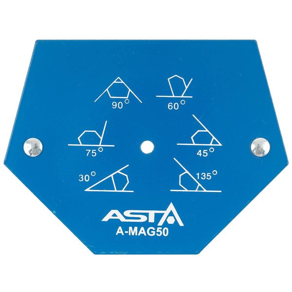 Магнитная струбцина для сварки 50кг ASTA A-MAG50 Регулируемые углы 30° 45° 60° 70° 90° 135° Кузовной ремонт A-MAG50 фото